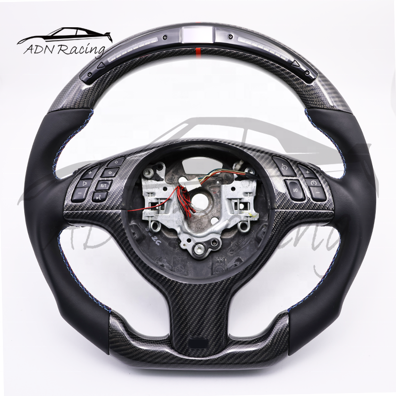 For BMW 330i E39 M5 E46 M3 Sport Carbon Fiber Steering Wheel