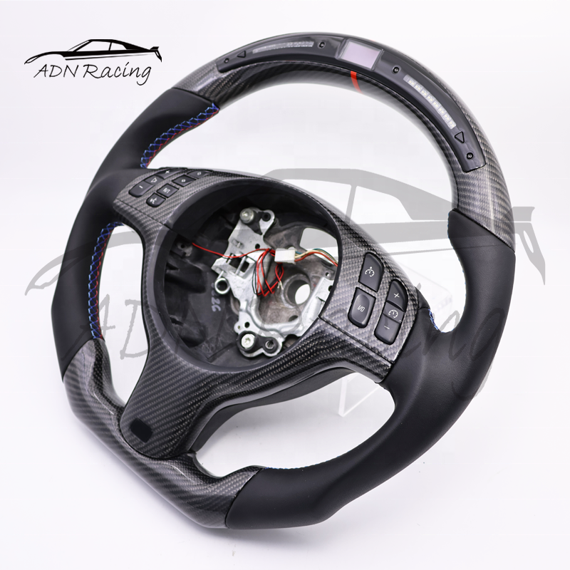 For BMW 330i E39 M5 E46 M3 Sport Carbon Fiber Steering Wheel
