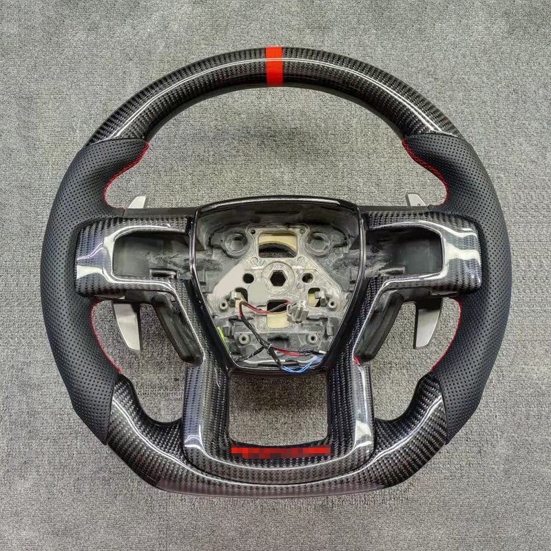 Dongsui Car Accessories Carbon Fiber Steering Wheel For Ford F150 Raptor 2020