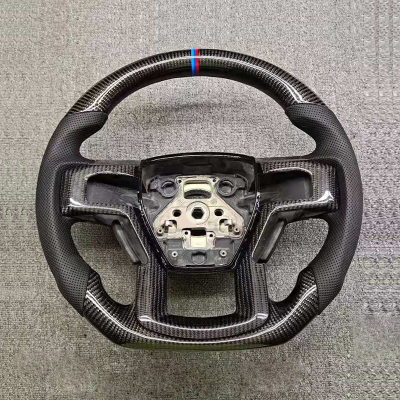 Dongsui Car Accessories Carbon Fiber Steering Wheel For Ford F150 Raptor 2020