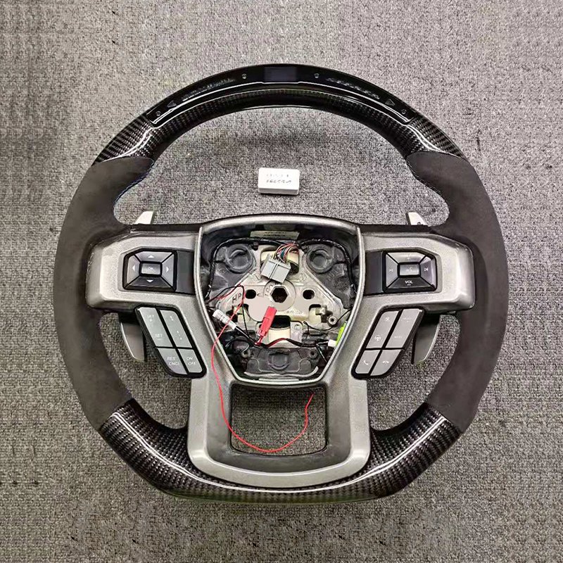 Dongsui Car Accessories Carbon Fiber Steering Wheel For Ford F150 Raptor 2020