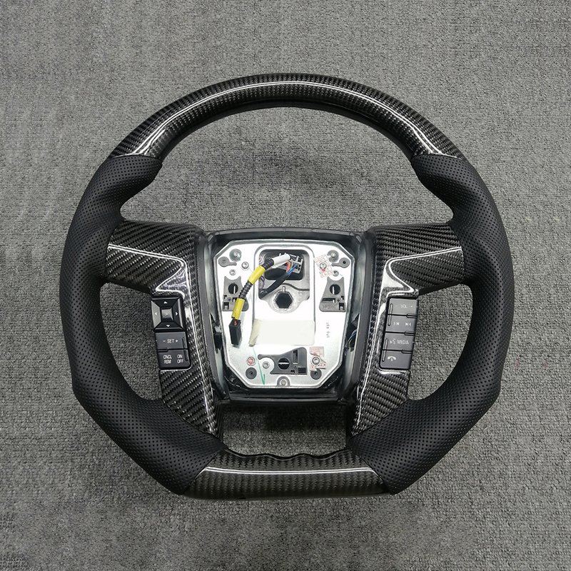 Dongsui Car Accessories Carbon Fiber Steering Wheel For Ford F150 Raptor 2020