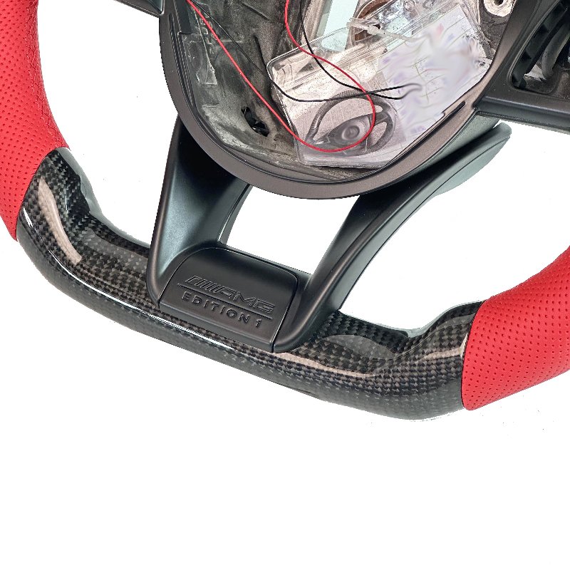 custom made LED Carbon Fiber Steering Wheel for Mercedes-Benz AMG W204 W205 W212 W218 W207 W172 C200 C260 300 Car Steering Wheel