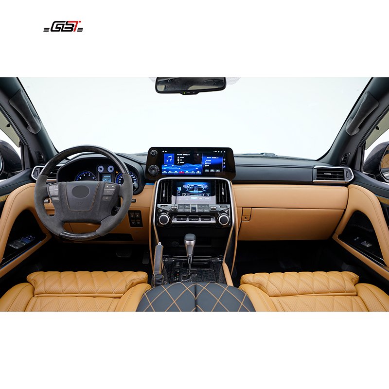 GBT LX570 to LX600 Instrument Panel Assembly Seat Cover Inner Door Panel Steering Wheel Center Armrest Box for 2008-2015 LX570