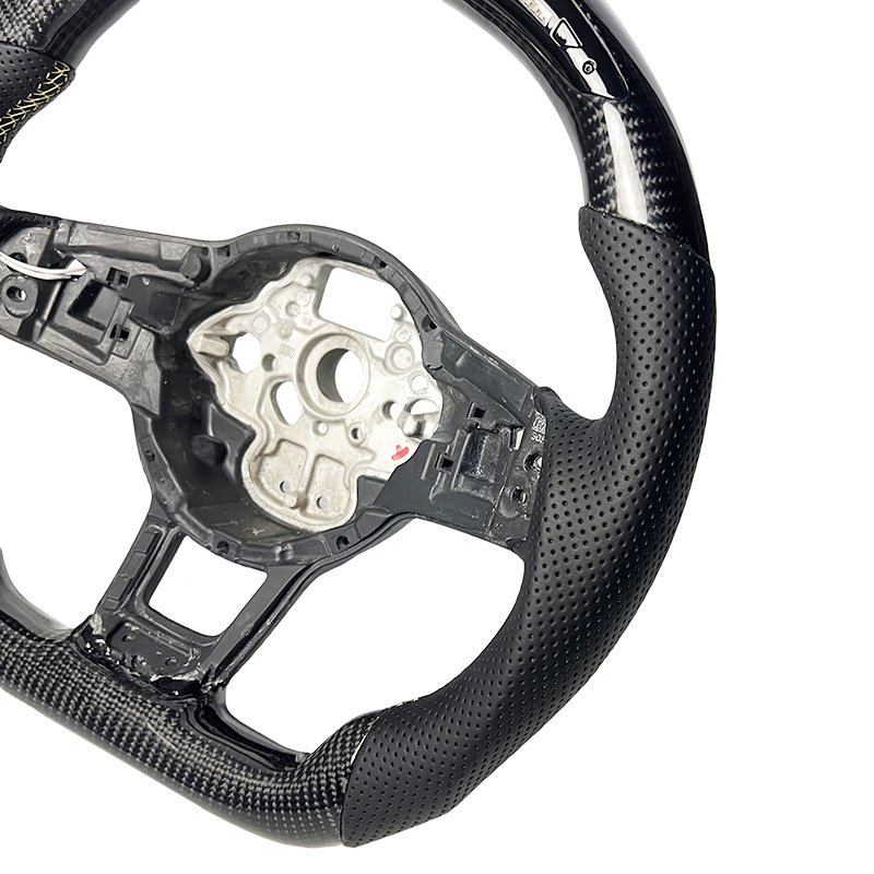 Sports Carbon Fiber Car Universal Steering Wheel For Volkswagen VW GOLF POLO MK6 MK7 steering wheel LED Display Carbon Fiber