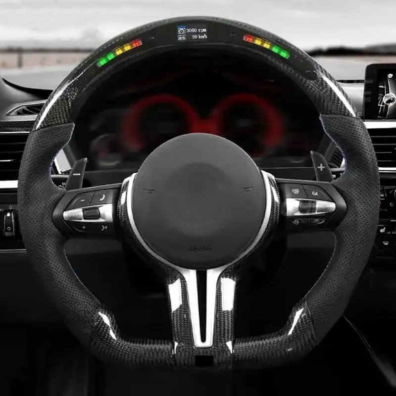 Car Steering Wheel Fit For BMW F30 M Sport Steering Wheel F35 F80 F10 F16 F25 F30 M3 M4 M2 M5 M7 Carbon Fiber Steering Wheel