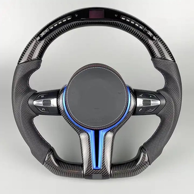 Car Steering Wheel Fit For BMW F30 M Sport Steering Wheel F35 F80 F10 F16 F25 F30 M3 M4 M2 M5 M7 Carbon Fiber Steering Wheel