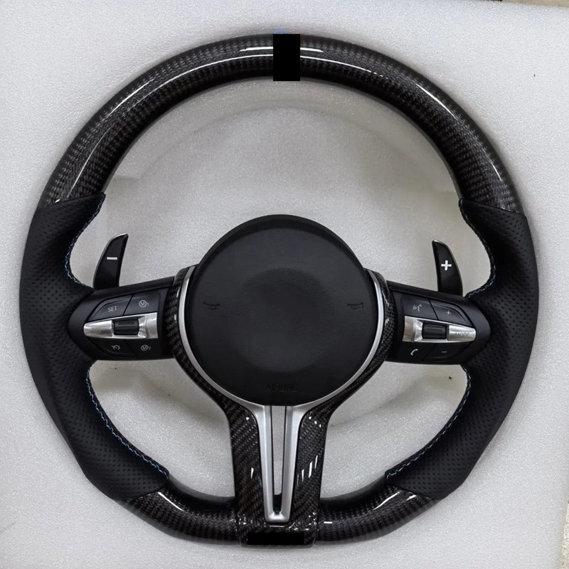 Car Steering Wheel Fit For BMW F30 M Sport Steering Wheel F35 F80 F10 F16 F25 F30 M3 M4 M2 M5 M7 Carbon Fiber Steering Wheel