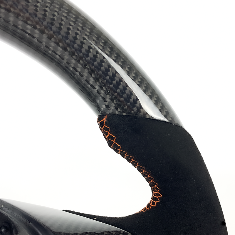 Customized carbon fiber steering wheel for car interior, Honda Civic 9th generation