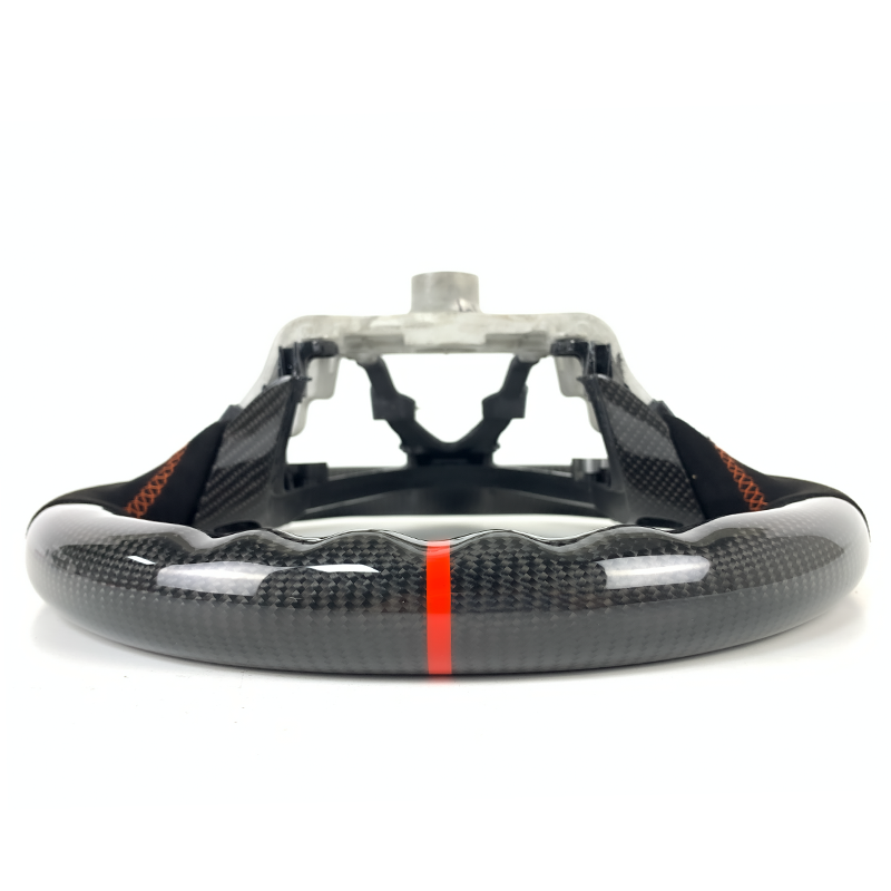 Customized carbon fiber steering wheel for car interior, Honda Civic 9th generation
