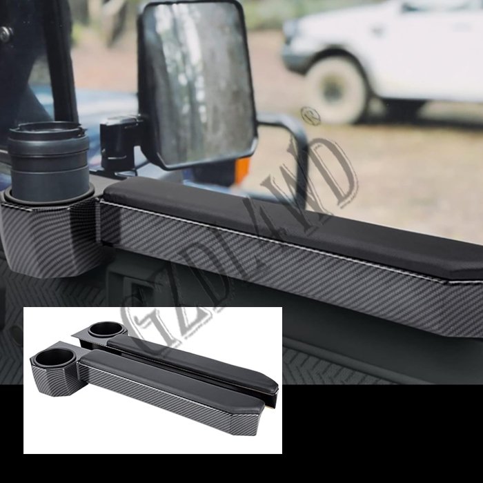 Cup Holder Door Armrest Organiser Cup Holder Storage for Land Cruiser 70 Series LC70 75 76 78 79 FJ70 FJ78 FJ79