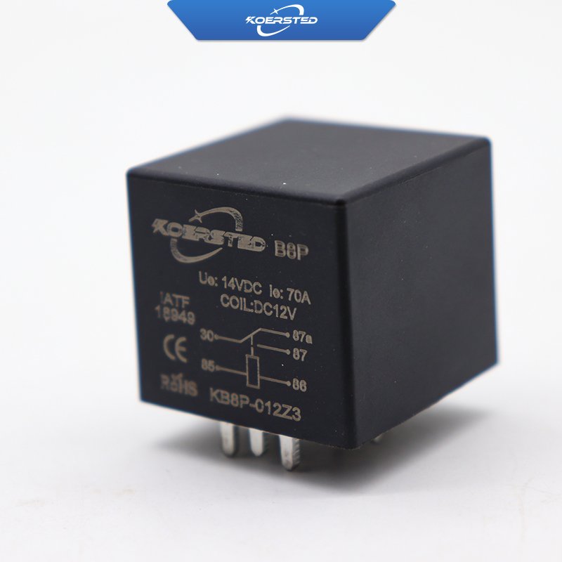 KKA-B8PCB High Quality 70A/80A Automotive Relay 12V 24V Car Relay with PCB Pin for Soldering New Condition 4P 5P