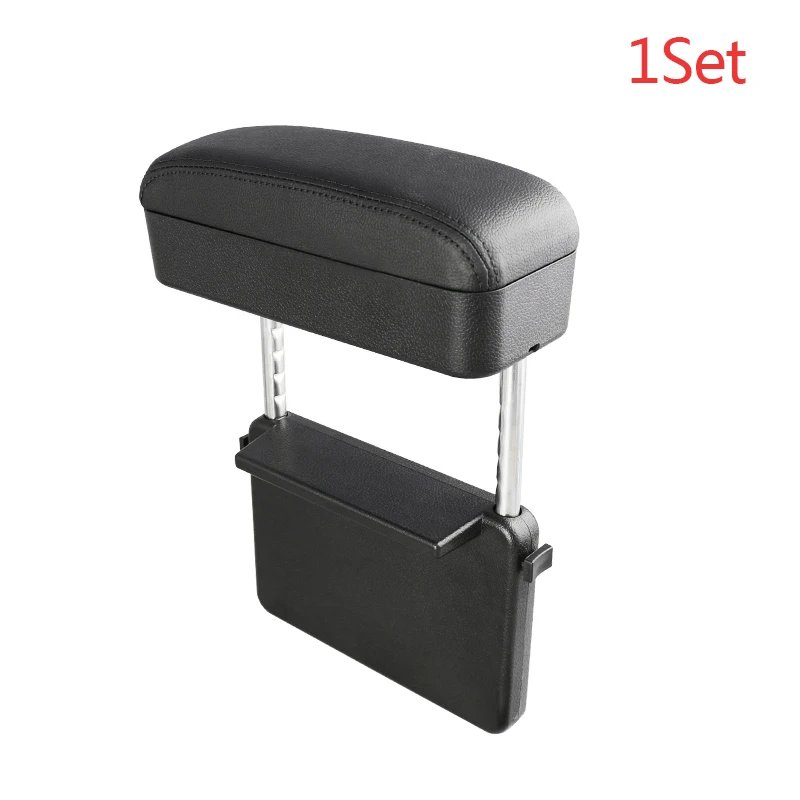 Adjustable Auto Accessory Universal Car Armrest Box with Elbow Support Cup Holder Front Seat Gap Organizer
