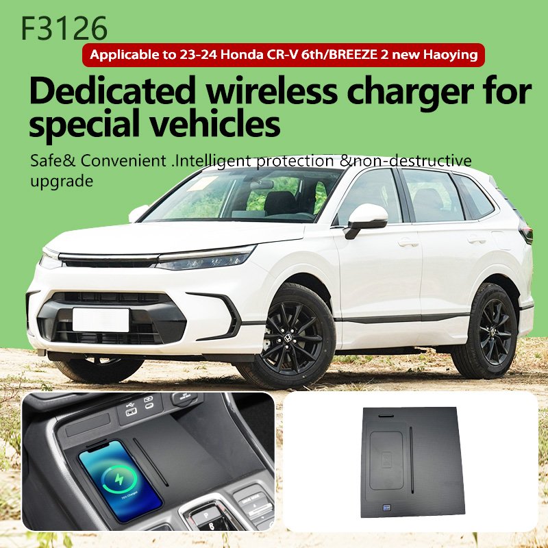 Original Car Used Console Box Armrest Box Wireless Phone Charger Special for Honda CR-V 6th 2019-2022