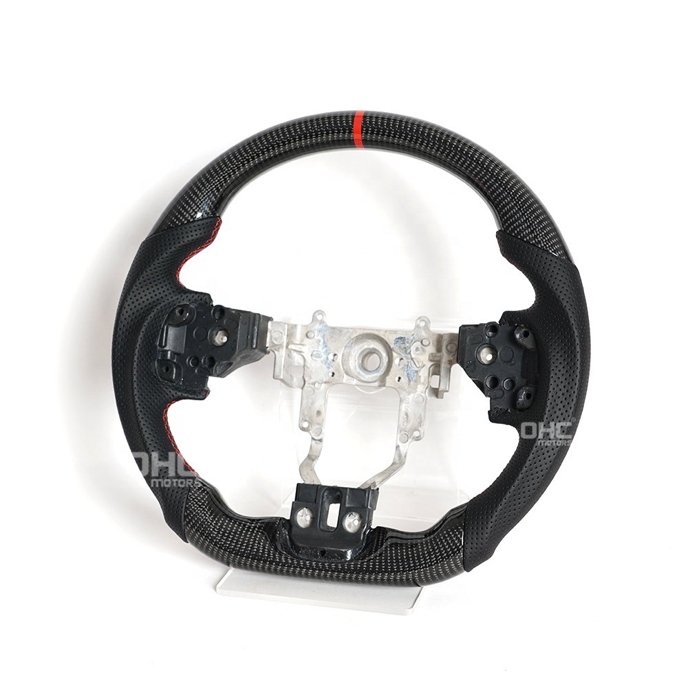 Custom Carbon Fiber Steering Wheel For Mitsubishi Lancer Evolution X Evo X Steering Wheel 2007 2008 2010 2011 2013 2014 2015