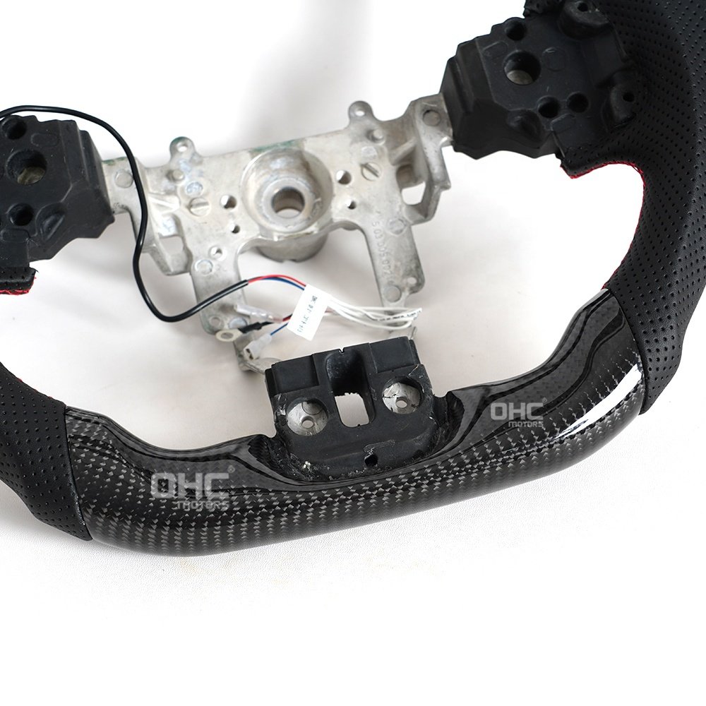 Custom Carbon Fiber Steering Wheel For Mitsubishi Lancer Evolution X Evo X Steering Wheel 2007 2008 2010 2011 2013 2014 2015