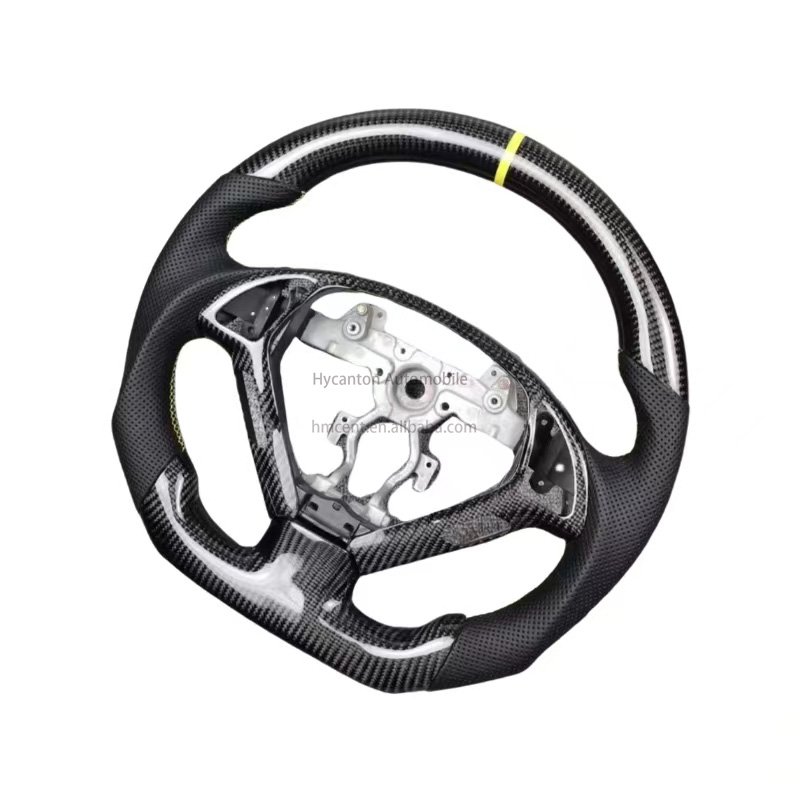 Car original real carbon fiber LED leather Alcantara steering wheel For Infiniti g37 g27 car steering wheel