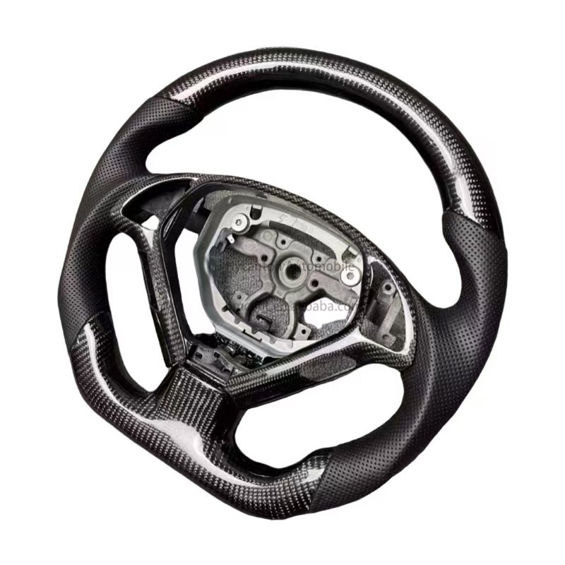 Car original real carbon fiber LED leather Alcantara steering wheel For Infiniti g37 g27 car steering wheel