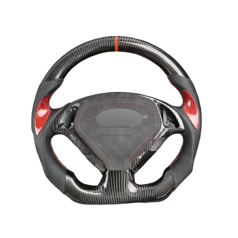 Car original real carbon fiber LED leather Alcantara steering wheel For Infiniti g37 g27 car steering wheel