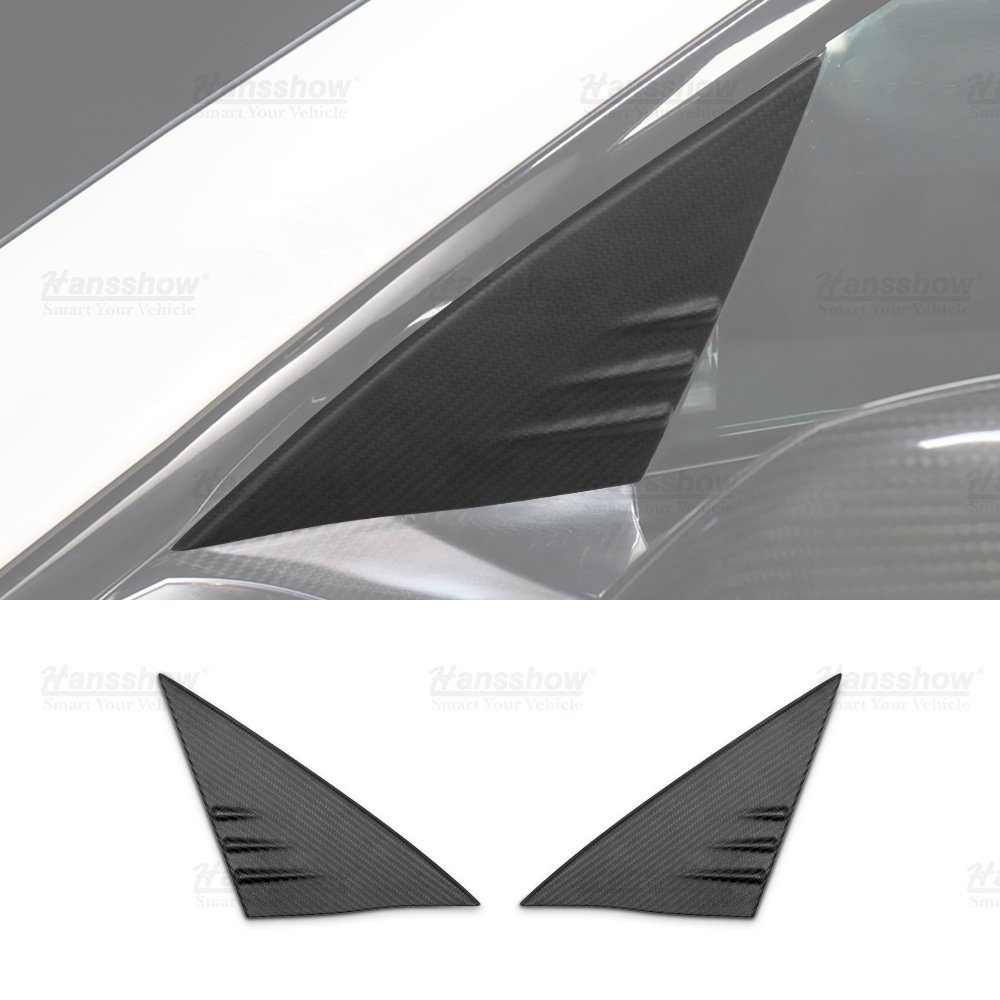Hansshow Model 3/Y Real Carbon Fiber Glove Box Cover for Tesla Car Interior Accessories
