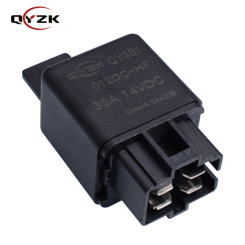 QYZK Dc 12volt With Insulation Brackets Rele 30a 14VDC 4in SPST NO Automotive Car Auto Relay for Auto air Condition