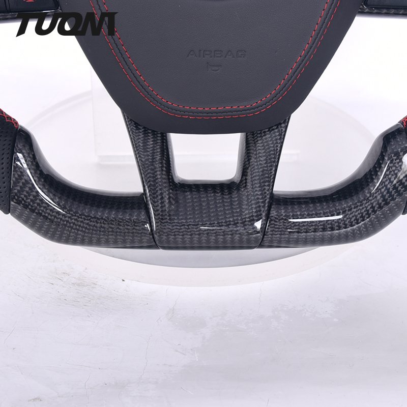 Customized High Quality Car Real Carbon Fiber Round/Square Steering Wheel For Hyundai Sonata