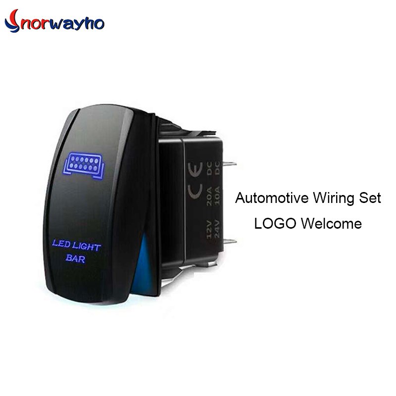 Automotive Wiring Set Universal Wire Harness With Relay Switch Fuse Holder Connection Cable for Lighting LED Whip