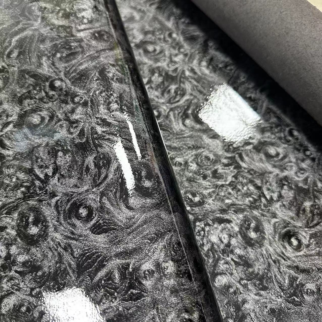 Wholesale Leather Wood Grain Wooden Microfiber Leather For Car Steering Wheel