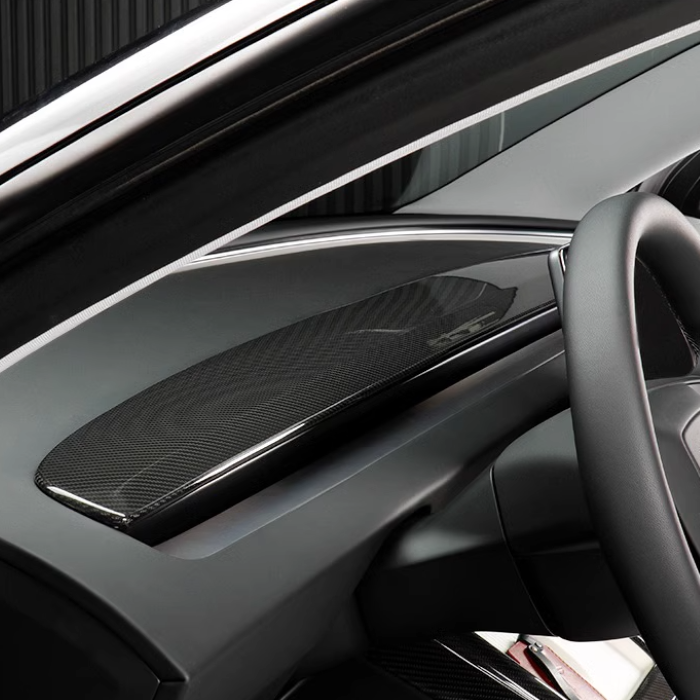 Sunmax Real Carbon Fiber Center Console Interior Kits for Tesla Model 3 Highland 2023-2024 Decorative Car Accessories Cover Trim