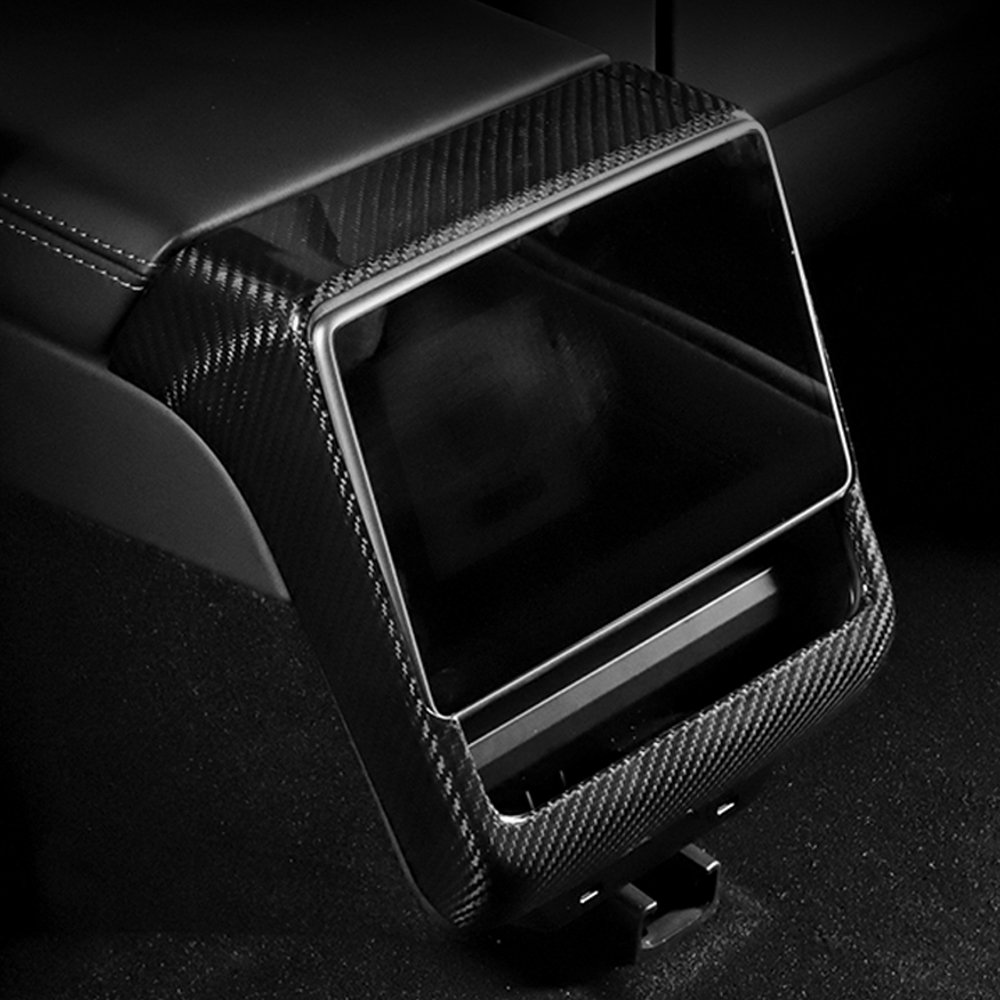 Sunmax Real Carbon Fiber Center Console Interior Kits for Tesla Model 3 Highland 2023-2024 Decorative Car Accessories Cover Trim