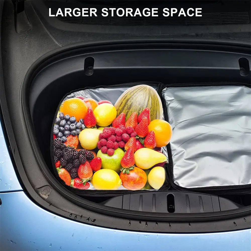 Frunk Cooler Organizer Insulation Bag Front Trunk Storage Organizers for Tesla Model 3 Y Insulated Cooler Bag