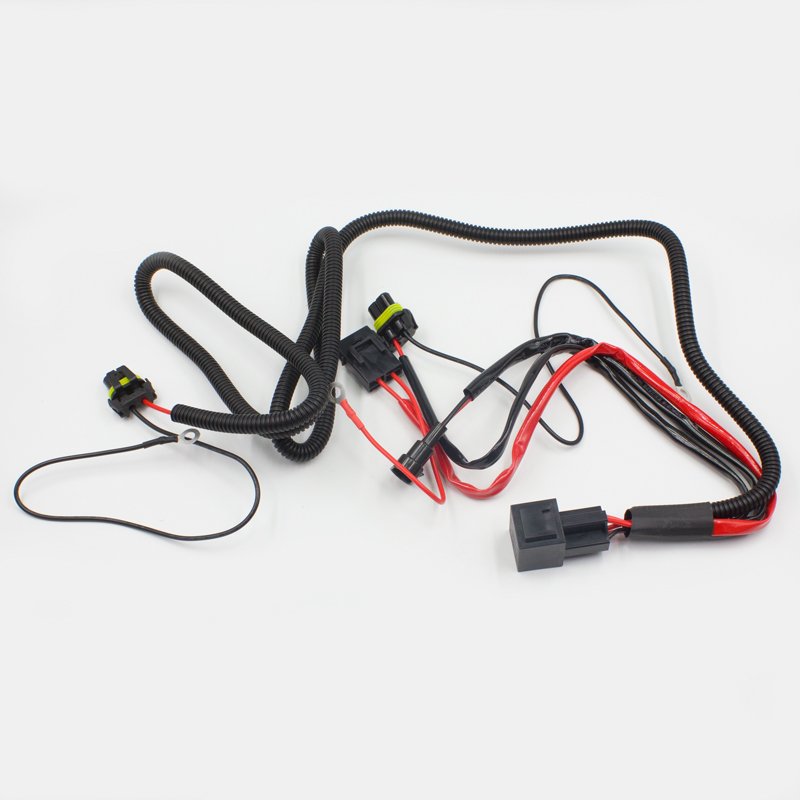 FSYLX 12V Car HID Xenon Light Relay Harness Strengthen Cables H1 H3 H7 H8 H9 H11 9005 9006 Auto HID Headlight Relay Harness