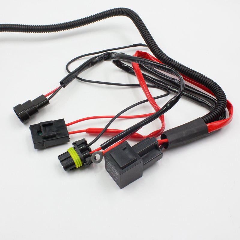 FSYLX 12V Car HID Xenon Light Relay Harness Strengthen Cables H1 H3 H7 H8 H9 H11 9005 9006 Auto HID Headlight Relay Harness