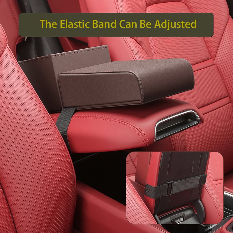 Mulit-functional 3 in 1 Car Armrest Pad Covers and Tissue Box and Elbow Rest Car Interior Trim Center Console Armrest Box Cover