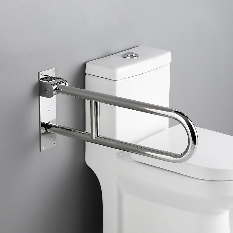 Heavy Duty SUS304 Stainless Steel Washroom Folding Grab Bar for Handicapped Elderly Toilet Armrest Grab Rail Shower Handle Bars