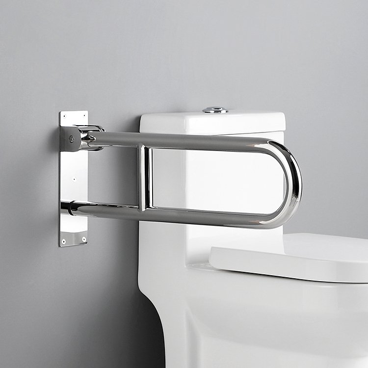 Heavy Duty SUS304 Stainless Steel Washroom Folding Grab Bar for Handicapped Elderly Toilet Armrest Grab Rail Shower Handle Bars