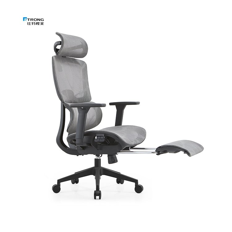 Multi-Functional High Back Mesh Chair Ergonomic Office Chair With Footrest