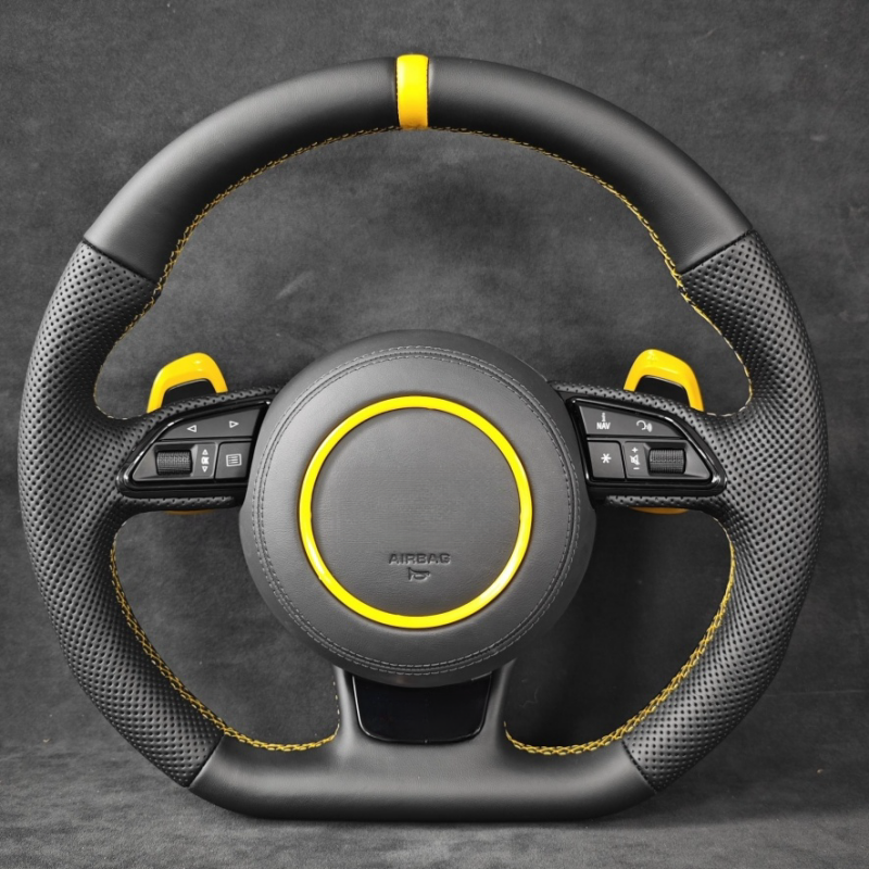 For Audi B8 Customized Alcantara M Sport Steering Wheel For Audi TTRS TTS MK2 S3 TRS C6 C7 S7 S4 A4 RS3 SQ5 S5 2018
