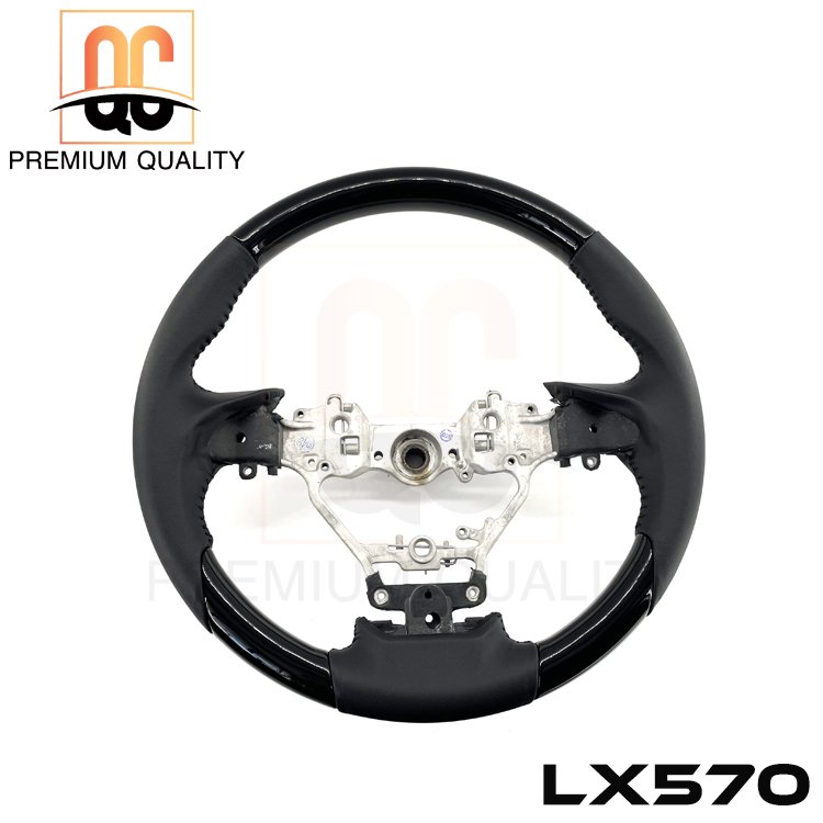 Hot sell car spare parts of black smooth leather car steering wheel assembly for LX570 LM 2008-