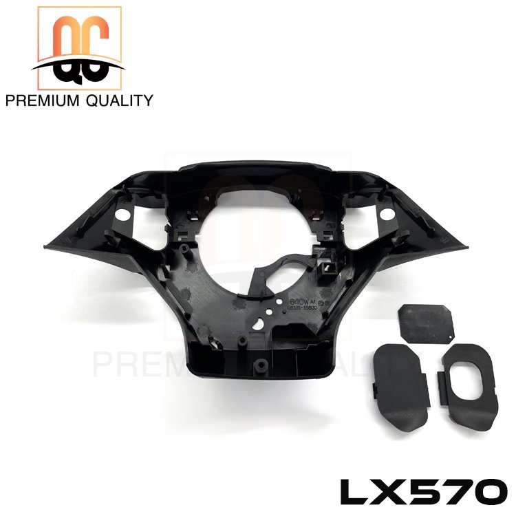 Hot sell car spare parts of black smooth leather car steering wheel assembly for LX570 LM 2008-