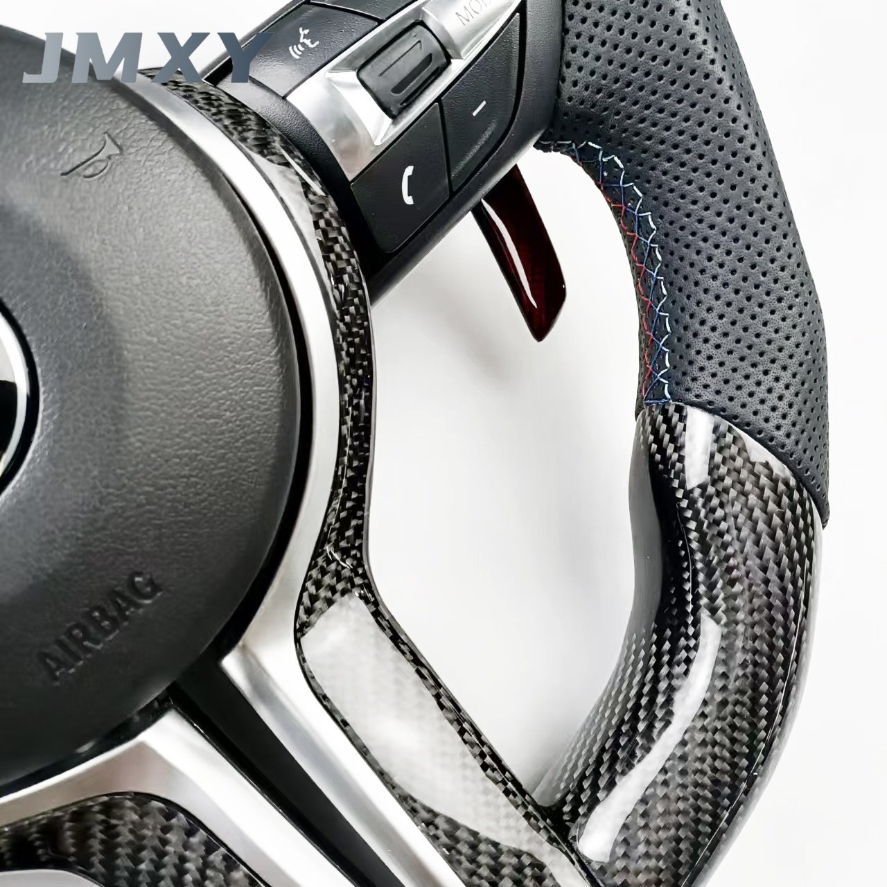 Hot-selling suitable for BMW F10 F15 F20 F21 F40 F30 F34 F80 high-end customized car accessories carbon fiber steering wheel