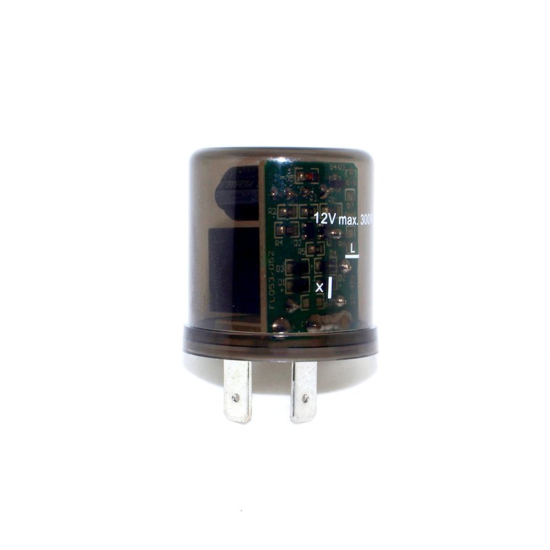Universal 2-Pin Silent Flasher Relay Fix LED Turn Signal Hyper Flash 12V 2 Pin Flasher for Motorcycle