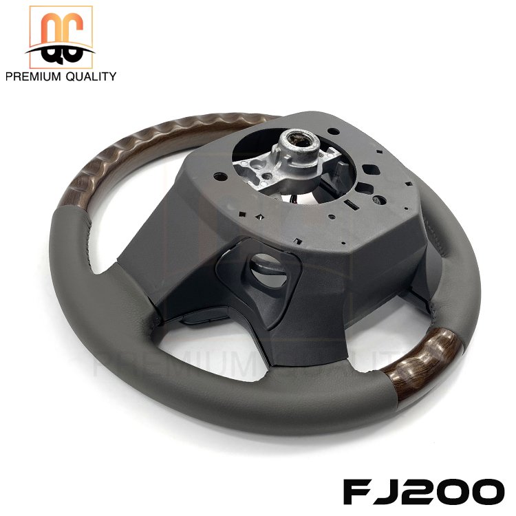 Oman market hot sell gray leather car steering wheel whole set for Land Cruiser LC79 pick up SUV FJ200 LC200