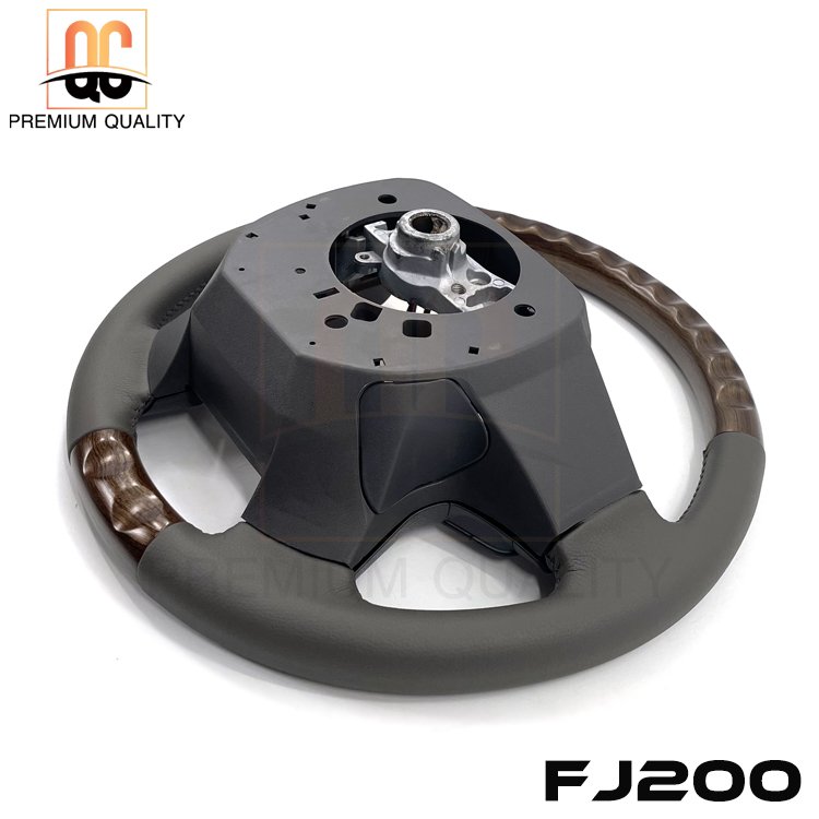 Oman market hot sell gray leather car steering wheel whole set for Land Cruiser LC79 pick up SUV FJ200 LC200