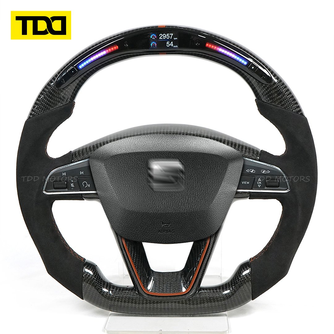 Customized LED Steering Wheel For Seat Leon Cupra Leon ST