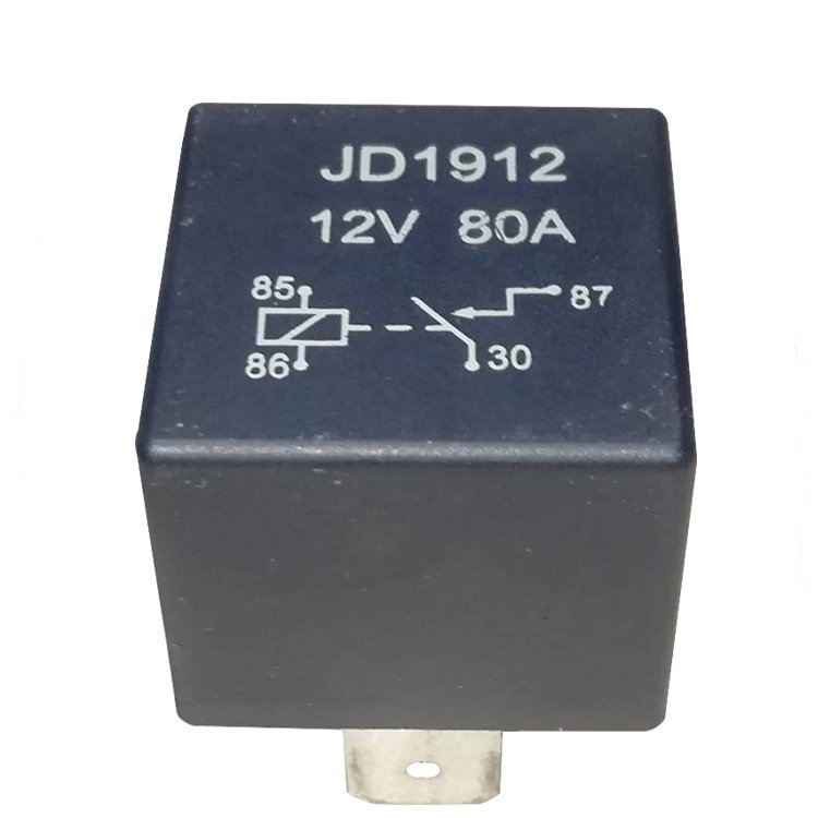 Factory Supply 70A 80A 12V 24V 4pin Large Current Auto Starting Relay JD1912 Waterproof Plug-in Relay