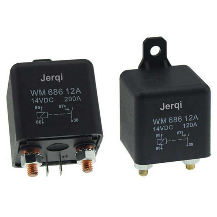 Factory Supply 70A 80A 12V 24V 4pin Large Current Auto Starting Relay JD1912 Waterproof Plug-in Relay