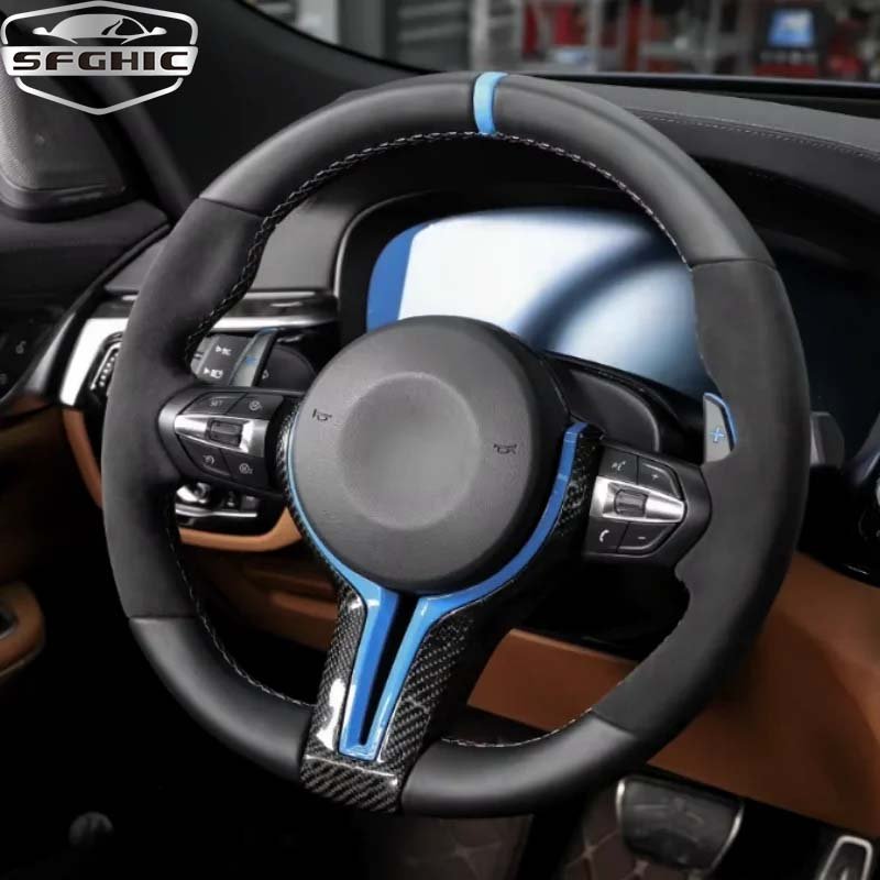 For BMW M3 M5 M6 F01 F02 F06 F07 F10 F11 F12 F13 F30 F32 F80 F91 E90 E91 E92 Car Accessories Leather Steering