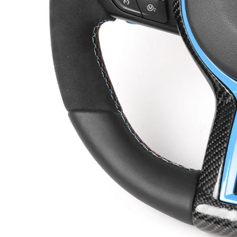For BMW M3 M5 M6 F01 F02 F06 F07 F10 F11 F12 F13 F30 F32 F80 F91 E90 E91 E92 Car Accessories Leather Steering