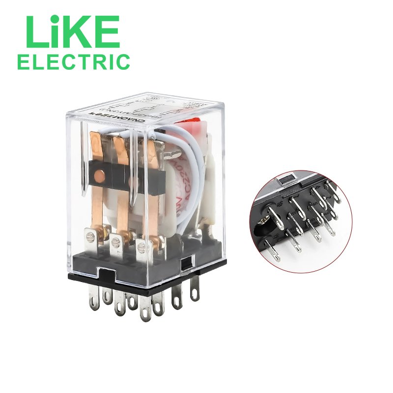 Miniature Power Relay HH54P 14pin with Socket PYF14A Ac220v Ac24v Dc24v Dc12v Ac110v 5a 3a MY4NJ MY4N-GS